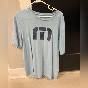 Travis Mathew Light Blue Graphic Tee